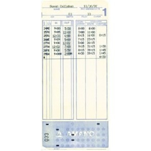 Computerized Time Cards - MJR-7000
